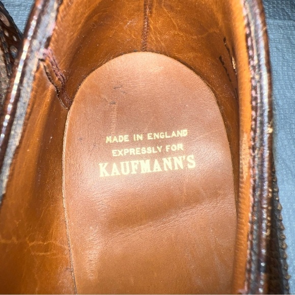 Brown Wingtip Oxfords by Kaufmann’s Size 9.5M - Picture 11 of 12